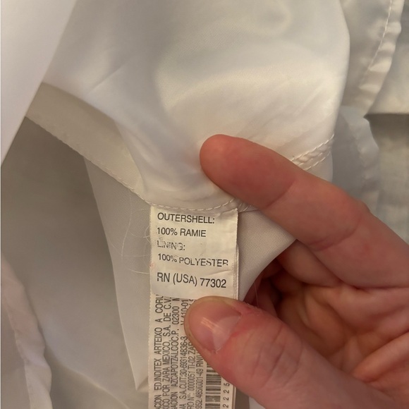 Zara White Contemporary Midi Dress - Picture 5 of 8